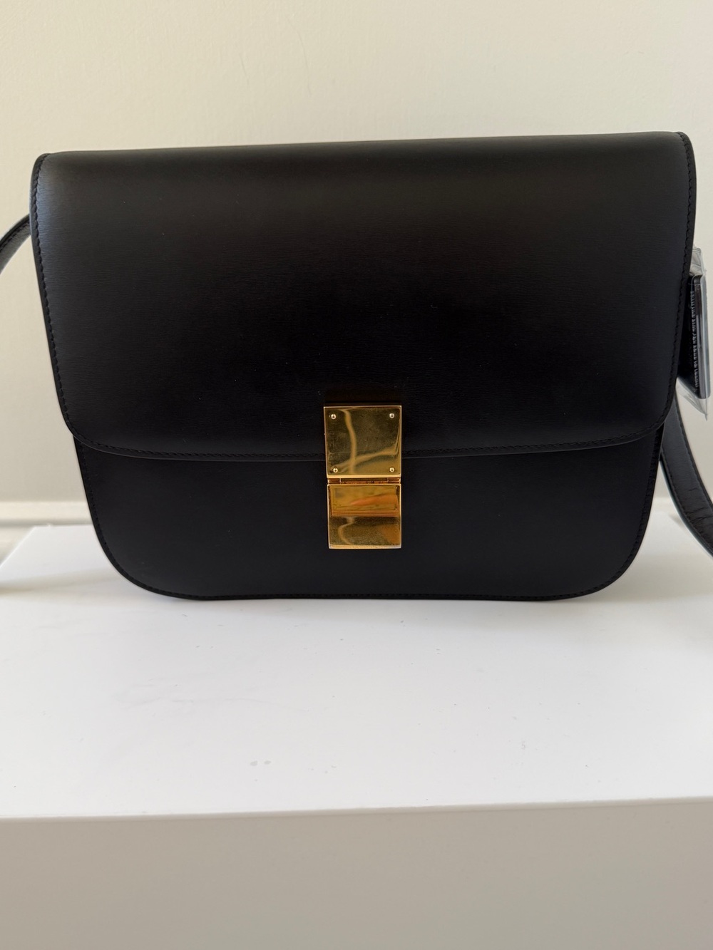 Celine Medium Classic Box Bag Black Shoulder Bag/ crossbody